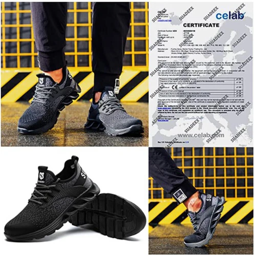 Neu Sicherheitsschuhe Leicht Mit Stahlkappe Arbeitsschuhe Sneaker Sportliche DE - Bild 7 von 49