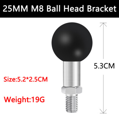 Kugelkopf 25MM M6 Einzwei Verlängerung Kugelkopf 25mm M8 Kugelkopf Halterung