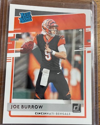 JOE  BURROW    2020 Donruss Rated Rookie  Cincinnati Bengals #301 PERFECT cd