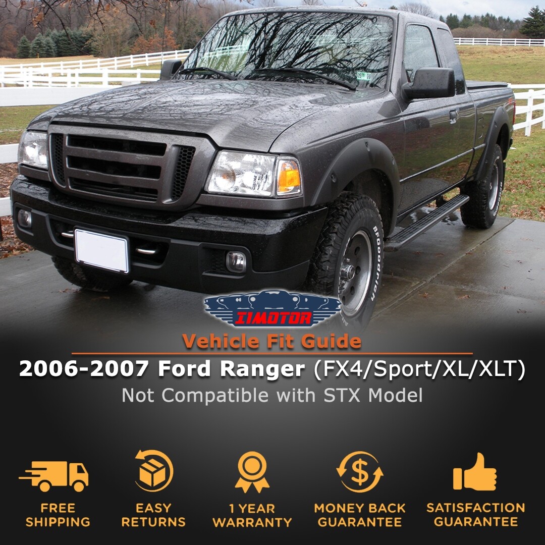 Pair Clear Fog Lights For 2006-2007 Ford Ranger – Bumper Replacement Lamps L+R - View #4
