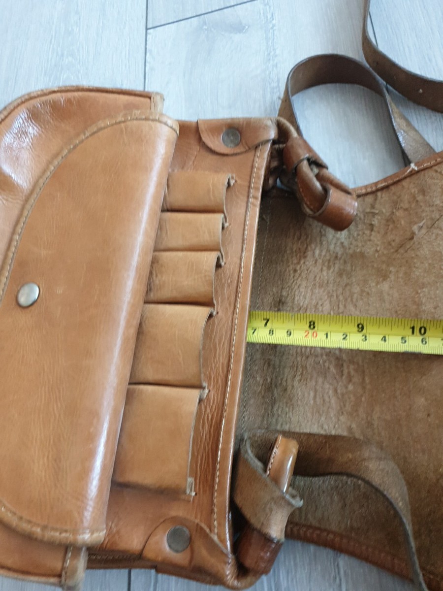 VINTAGE LEATHER BUS CONDUCTORS CASH BAG Satchel Made In India | eBay