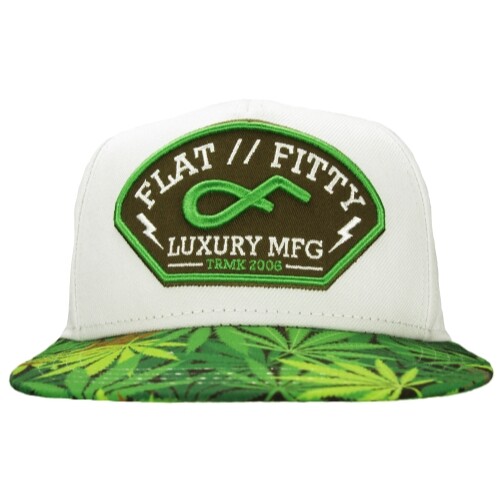 Плоская кепка с молнией Snapback, шляпа с марихуаной, белая/конопляная, один размер