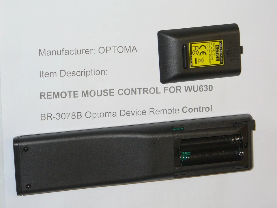 Optoma WU630 Projector =   Remote Control ( BR-3078B )  unique code !! ( Read  ) - Image 4 of 4