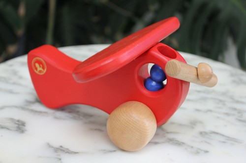Kinderkram Waldorf Style Mid Century Modern Wood Airplane Eames Naef Era 60s 70s - Picture 4 of 12