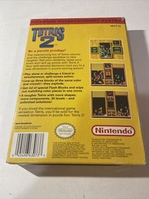 Tetris 2 w/ Poster Nintendo Entertainment System NES Complete in Box CIB