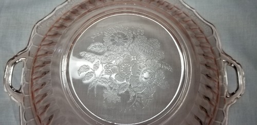 Beautiful Depression Glass, Anchor Hocking Mayfair Open Rose bowl with handles - Picture 6 of 6
