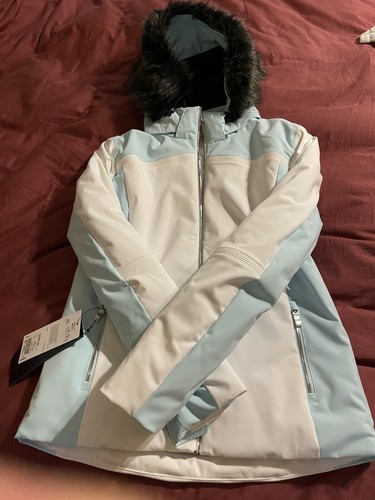 Descente Fully Insulated White, Blue Women's Ski Jacket. Size 10 .$399 - Picture 9 of 17