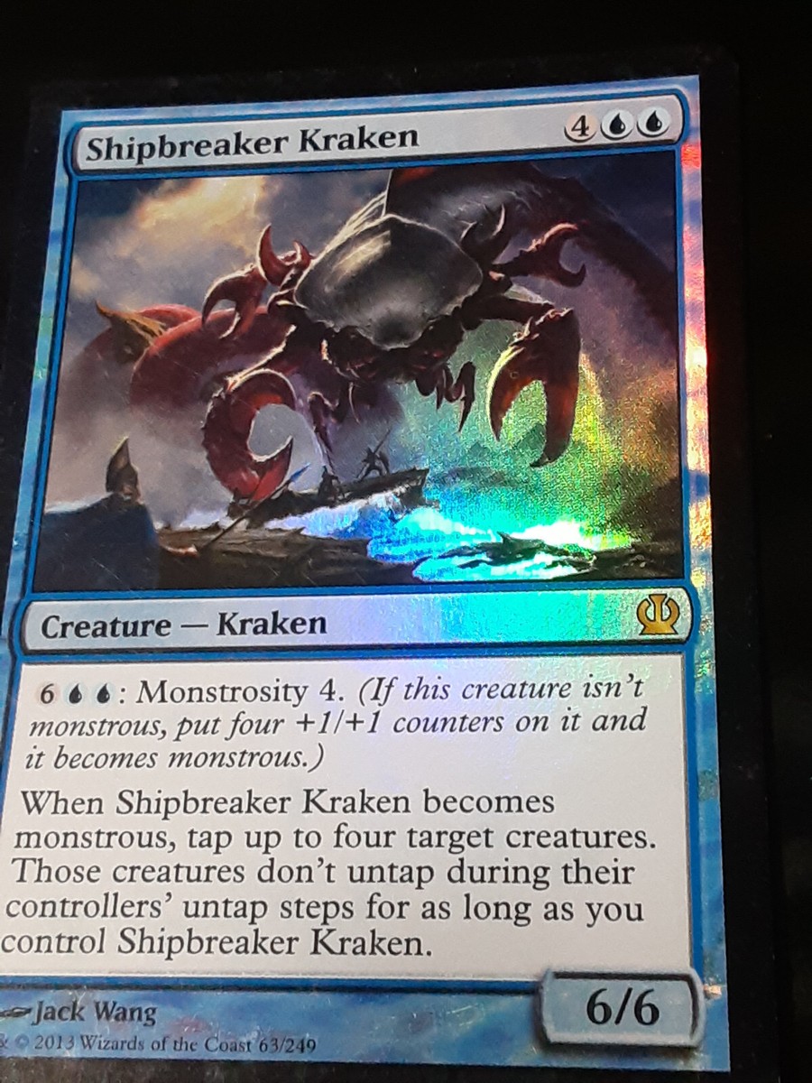 Shipbreaker Kraken FOIL , Theros , LP , MTG, FREE SHIPPING | eBay