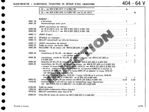 Joint torique 12,1 x 17,5 - 2,7 robinet chauffage Peugeot 403 404 2ème montage - Picture 6 of 8