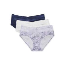 Warners Blissful Benefits Dig-Free Microfiber With Lace Hipster 3-Pack