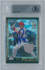Albert Pujols Signed 2020 Topps Chrome Relic #RRCRAP BAS Beckett 00012789122