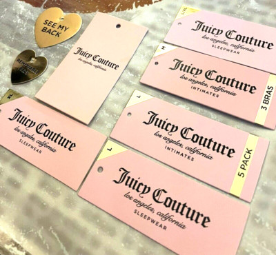 Juicy Couture PINK Price Tags - Lot Of 8 Brand New Expensive Resale
