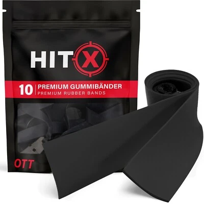HITX Steinschleuder Gummibänder Zwille Gummi Extra Stark Slingshot OTT & TTF