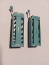 US Stock 2x 40 Pin ZIF ZIP IC Test DIP Board Socket
