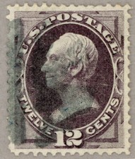 US Scott#151 XF-Superb 1870 12c Henry Clay, National Banknote, w/o secret mark