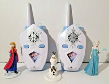 Disney Frozen II Walkie Talkies Lights Speech Sound Effects Push To Talk - EUC