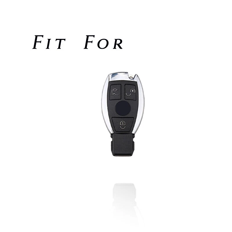 Funda Carcasa Llavero Coche Aleación Zinc Cuero Para Mercedes Benz A C E CLK CLS AMG  Foto 2 de 4