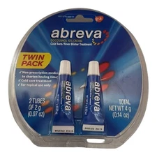 Abreva Cold Sore Fever Blister Treatment Twin Pack New EXP2026+ *Please READ*
