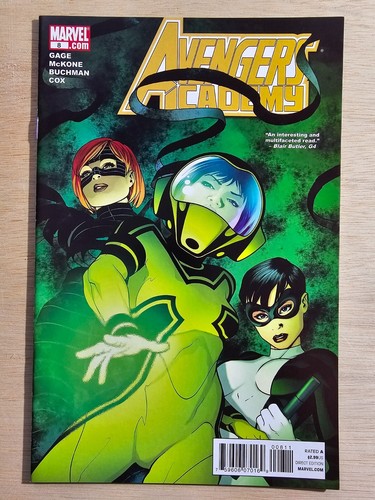 Avengers Academy #8 Marvel Comics 2011 Hazmat Cover NM Near Mint