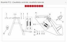 CAVALLETTO LATERALE RICAMBI BRIXTON BX 125 X ABS Scrambler Felsberg Originale