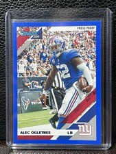 2019 Donruss PRESS PROOF BLUE Alec Ogletree #183 New York Giants
