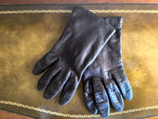 Gloves Leather Women  s Dark Brown Size 7 Wool Lining Made in Italy Vintage