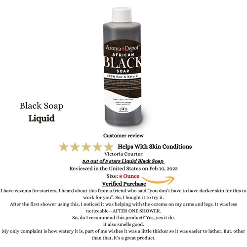 Raw African Black Soap Liquid Soap Natural Pure Bath Hair Face Wash Wholesale - Picture 8 of 47