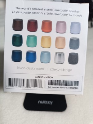 Lexon Design Mino Bluetooth-Lautsprecher aus Aluminium Gold NP 30  