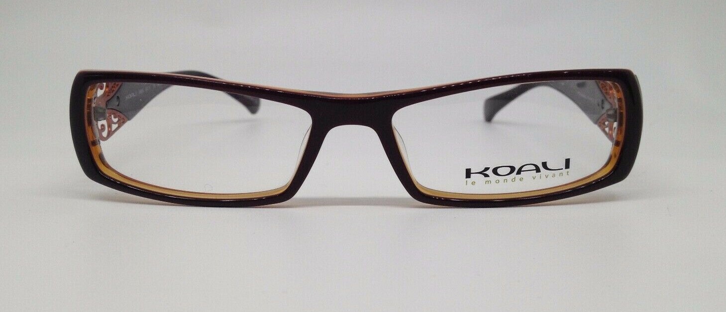 Пластиковая оправа для очков Koali Morel 6569K Коричнево-оранжевая GA193 50-15-135 Франция