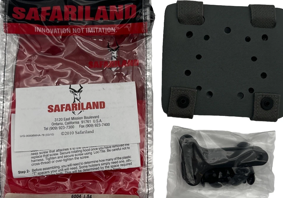 NIB Safariland MOLLE Adapter Plate 6004-8-54 Foliage Green w/ Spacers & Screws - Image 4 of 4