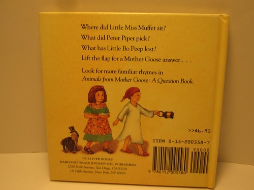 children's movable bk PEOPLE FROM MOTHER GOOSE by LEE BENNETT HOPKINS lift flap - Picture 12 of 12