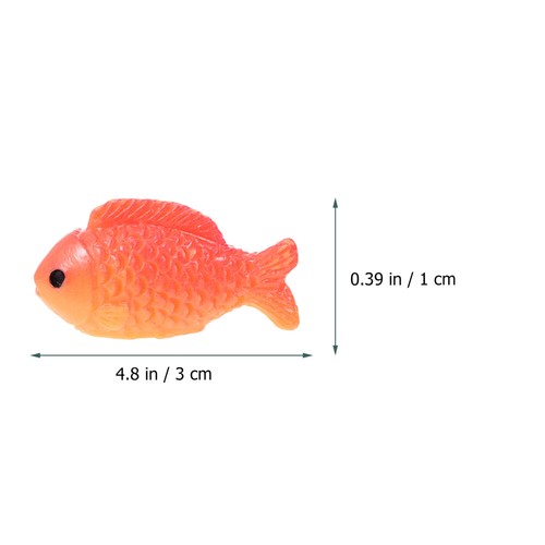 16PCS Fish Tank Decorations Fake Carps Plastic Fish Decor Landscape Decor - 第 12/12 張圖片