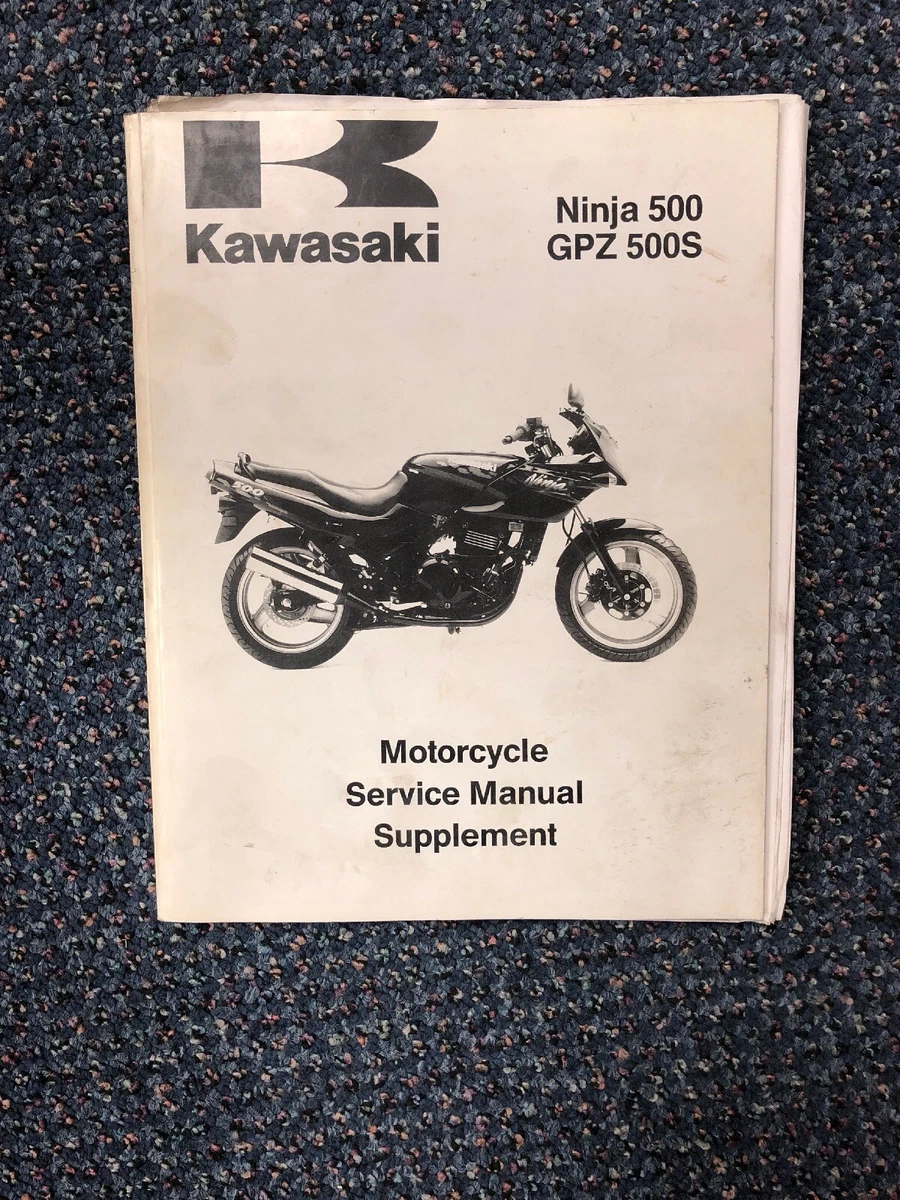 OEM Kawasaki 1994 1999 02 Ninja 500 GPZ Service SUPPLEMENT Manual