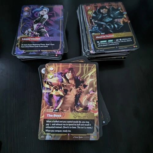 Riftbound TCG 200+ BULK Lot Common Uncommon Rares Legends Runes Battlefield Foil
