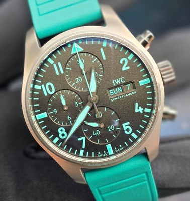 Mercedes-AMG Petronas Formula One 41mm Chronograph Pilots Watch Black IW388108