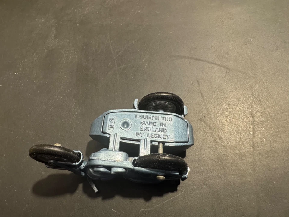 MATCHBOX LESNEY 1-75 N 4 TRIUMPH MOTORCICLE W/SIDECAR IN ORIGINAL BOX - Immagine 4 di 4