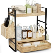Bathroom Counter Organizer with Drawers Shelf for Vanity Storage Bathroom Shelf