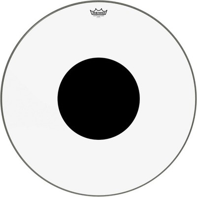Remo Controlled Sound Clear With Black Dot Bass Drum Head 28 in.