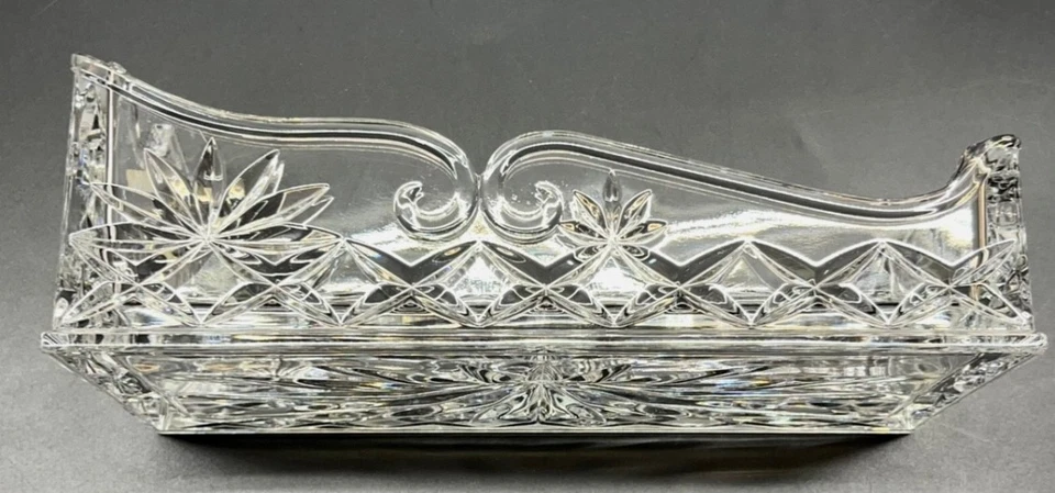 Soporte para carrito Shannon Godinger 24 % plomo cristalino corte botella de vino Foto 2 de 4