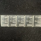 Valcambi Suisse 5x 1 g .999 Fine Silver Bars – 0.999 Fineness, 5 g Total