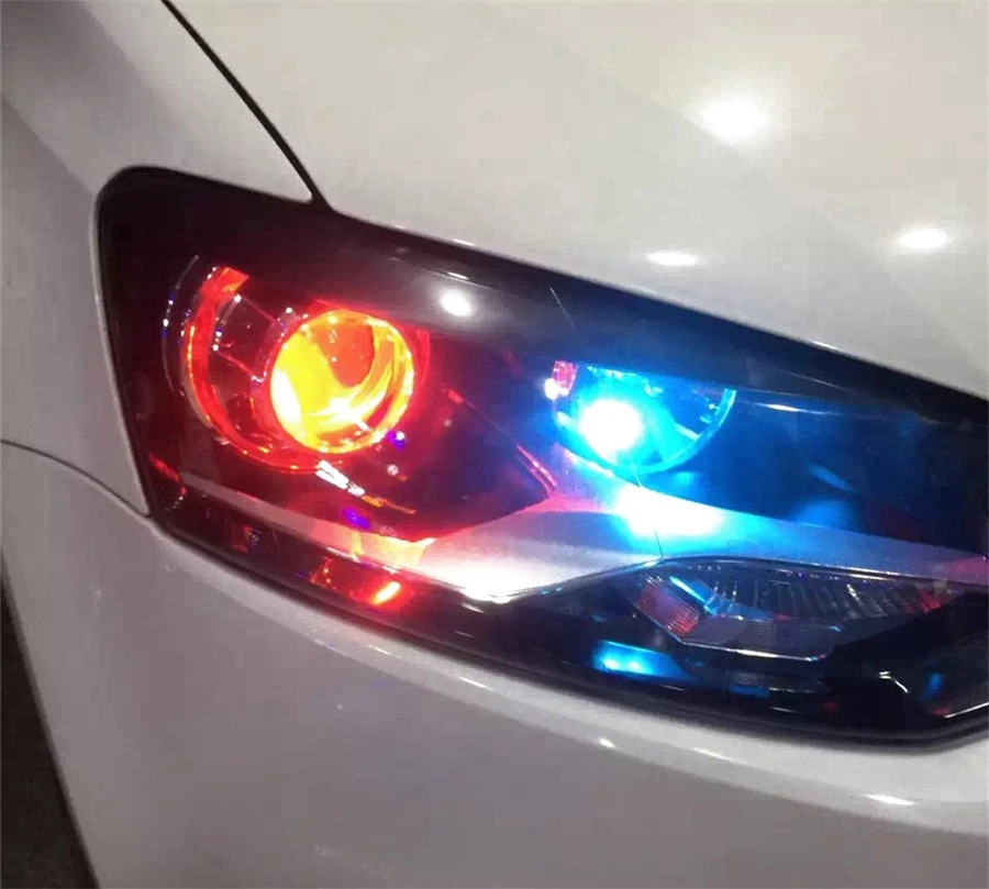 2 шт светодиодных автомобильных фар постоянного тока 12 В RGB Devil Demon Eye для модернизации Bluetooth управление приложением - Изображение 4 из 4