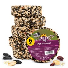 Nut  Fruit Snack Stack Wild Bird Food, Bird Seed Cake for Outside Feeders, 6...