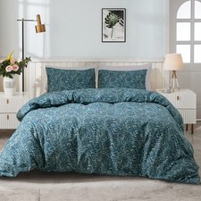 EAVD Garden Style Floral Duvet Cover Twin Soft 100 Cotton Blue Floral Bedding
