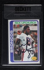 BAS 1978 Topps Rick Upchurch #117 Seal of Authenticity Auto ur8