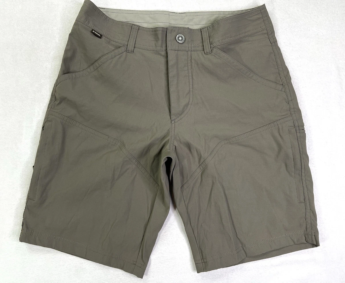 Short Kuhl taille 32 beige cargo coton nylon extérieur randonnée
