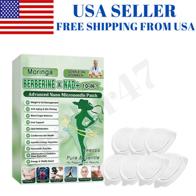 Berberine Moringa 10-in-1 Advanced Nano Microneedle Patch 7pcs Box (1-3)
