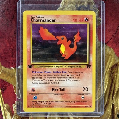 Pokémon Charmander 50/82 1st Edition Team Rocket Vintage Near Mint/ NM