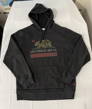 Levi’s Golden Bear Hoodie Mens Size Medium Pullover Kangaroo Pocket Excellent