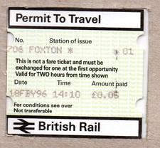 Foxton 01 - PERTIS Permit to Travel - Cambridgeshire CB22