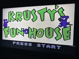 Krusty's Fun House Nintendo NES Video Game Cart - Tested and Cleaned!